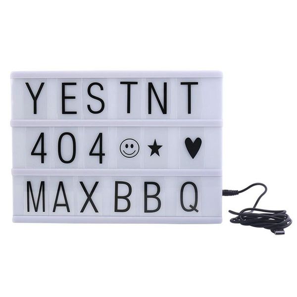 

cinema lightbox a4 cinematic light box with 90 letters combination for wedding, home, pshoots, birthday party