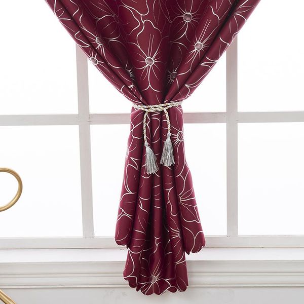 

curtain & drapes blackout window curtains modern minimalist decoration simple printed knitted for living room dining and bedroom