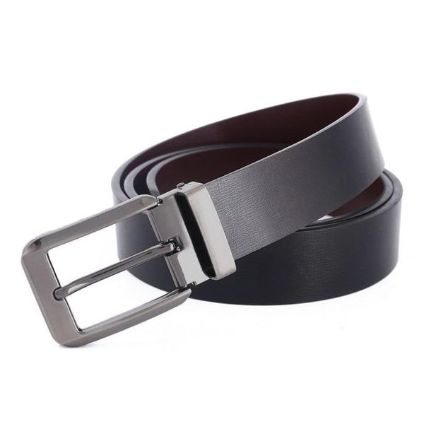 

belts fashion men's genuine leather designer belt for man pin buckle cowskin strap business male, Black;brown