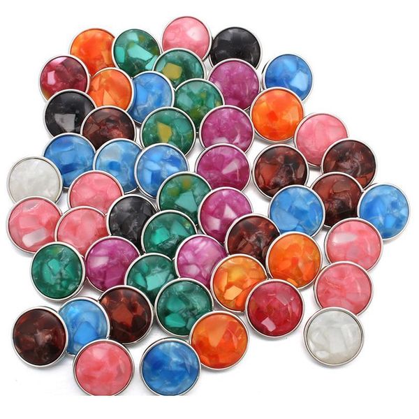 

10pcs/lot mixed 18mm snap buttons jewelry round buttons snaps charms fit snap jewelry for wom qylimb