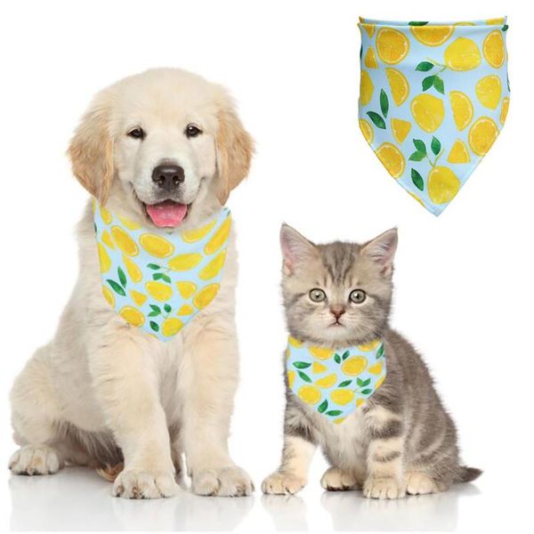 

dog apparel pet bandanas scarf plaid style puppy cat bandana/bibs cotton paisley pattern collar for dogs accessories