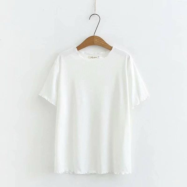 

2021 classic summer selling short-sleeved casual women's breathable t-shirt, White
