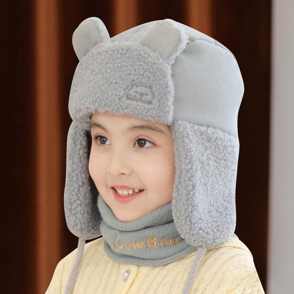 

caps & hats children windproof warm ear protection face hat, Yellow
