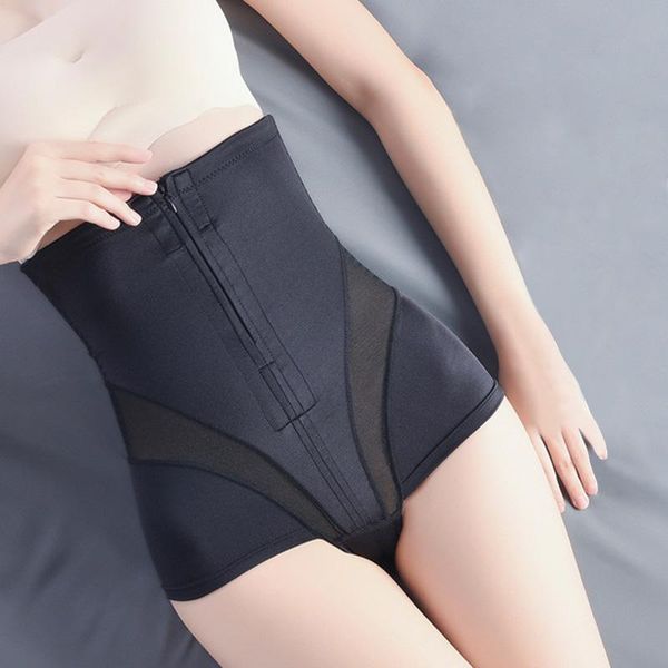 

women's shapers women body shaper high waist control panties tummy underwear bulifter slim trainer postpartum girdle, Black;white