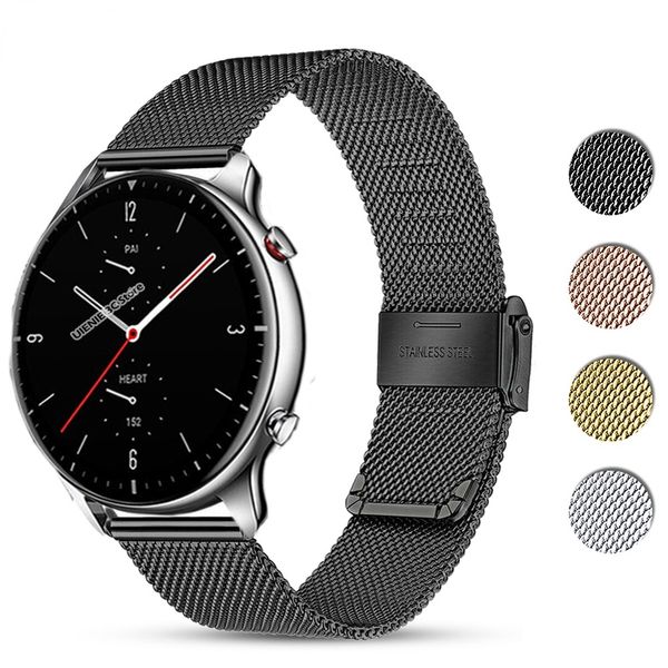 

suitable for amazfit gtr 2/gtr 47mm/stratos 3 2 bracelet strap replacement wrist gtr2 milanese 20 22 24mm strap