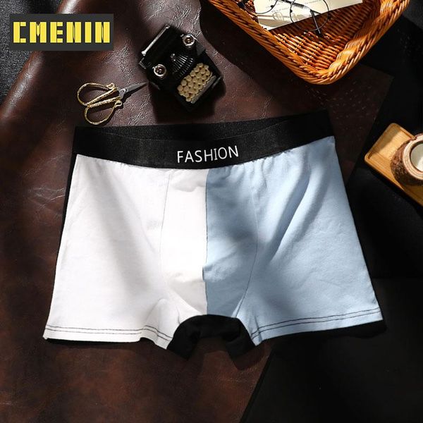 

underpants breathable cotton gay man's underwear boxer homme men's men boxers underware sexi cm894, Black;white