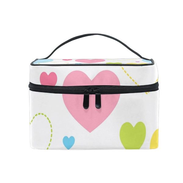 

fengju cosmetic bag portable travel organizer hanging toiletry case storage tote for girls woman pattern