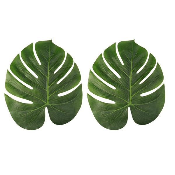 

30pcs green simulation flowers artificial plants fake monstera leaves home decoration (10pcs small size/10pcs medium size/10pcs