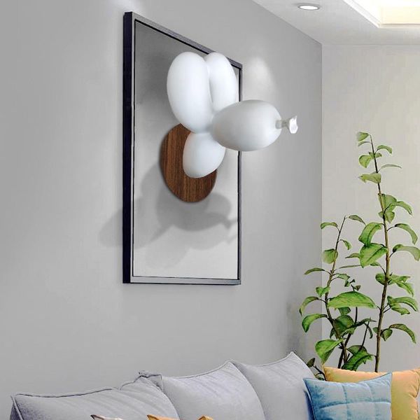 

american craftwork dog head hanging ornaments balloon art dog sculpture decorative home living room bedroom wall hanging a1715