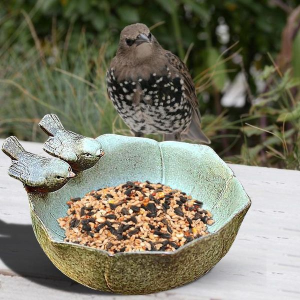 

other bird supplies ceramic feeding bowls feeder yard bowl garden decor storage jewelry tray candy nut dish