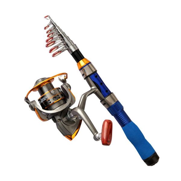 

boat fishing rods portable rod frp fiber pole sea rock fishrod reel 1.5m/1.9m/2.3m
