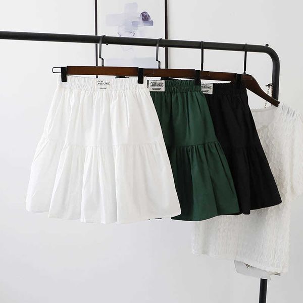 

summer [bizheng] 2021 korean women's elastic waist large swing skirt, Black
