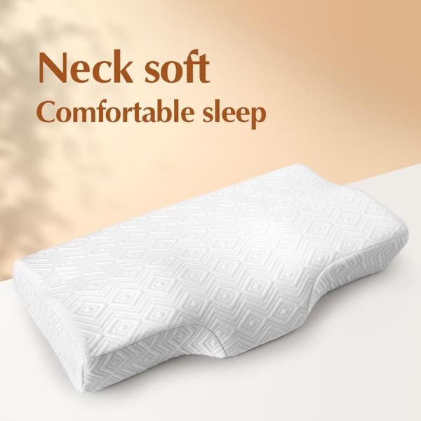 

pillow memory foam bedding neck protection slow rebound butterfly shaped health cervical size in 60*32cm