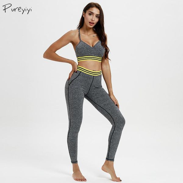 

yoga outfits women's sports suit female sportswear gym fitness clothing two piece sets back mesh patchwork bra and leggings set, White;red