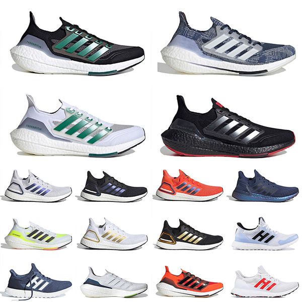 

ultraboost 2021 running shoes ultra 6.0 denim black sub green carbon scarlet triple white mens womens trainers sneaker