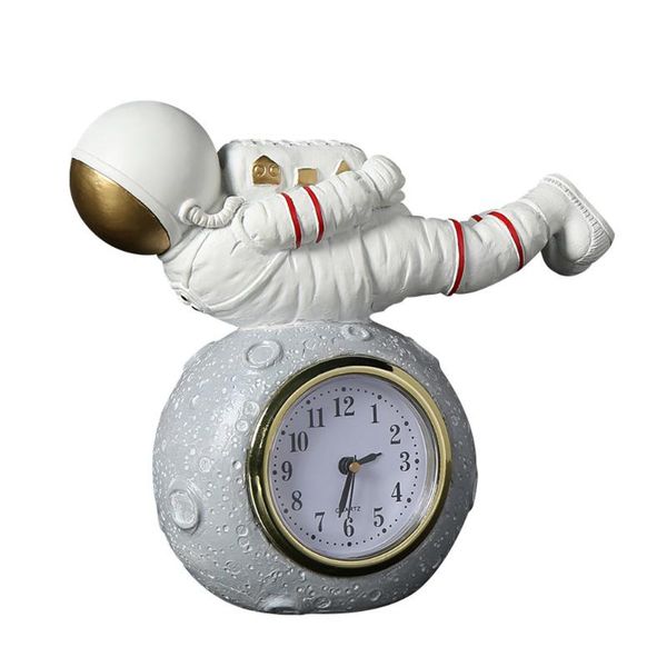 

wall clocks 1pc room bedside table clock ornament desklayout astronaut decoration