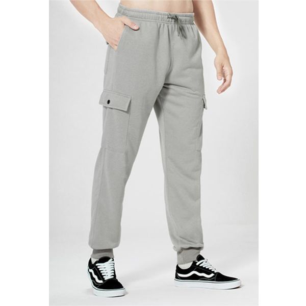 

men's pants autumn cargo side pocket camouflage drawstring fashion casual street harajuku style sport male sweatpants, Black