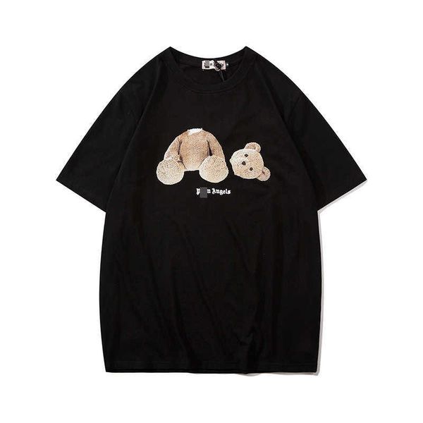

fashion pa pa/lm short sleeve t ziqh, White;black