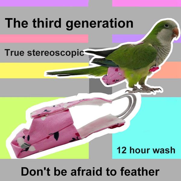 

other bird supplies parrot diapers colorful fruit flowers flight suit clothes pet lead knots can be washed