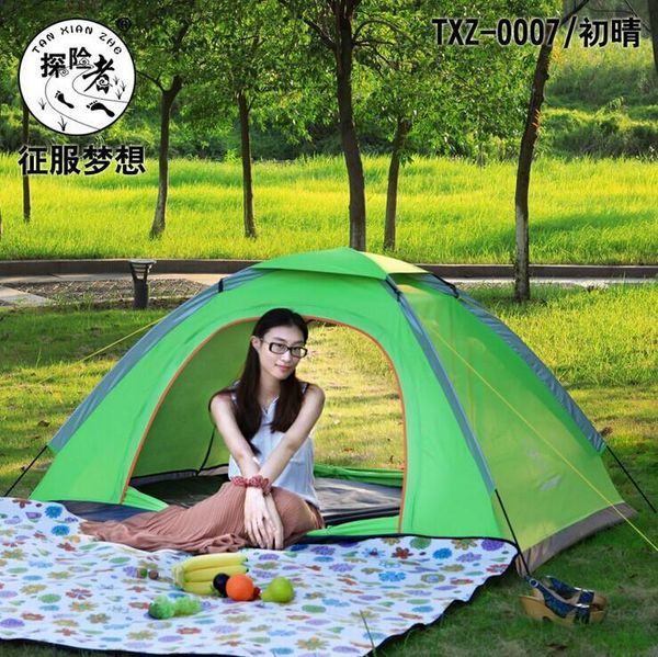 

explorers casual outdoor camping tent rain couple tent tents double double doors