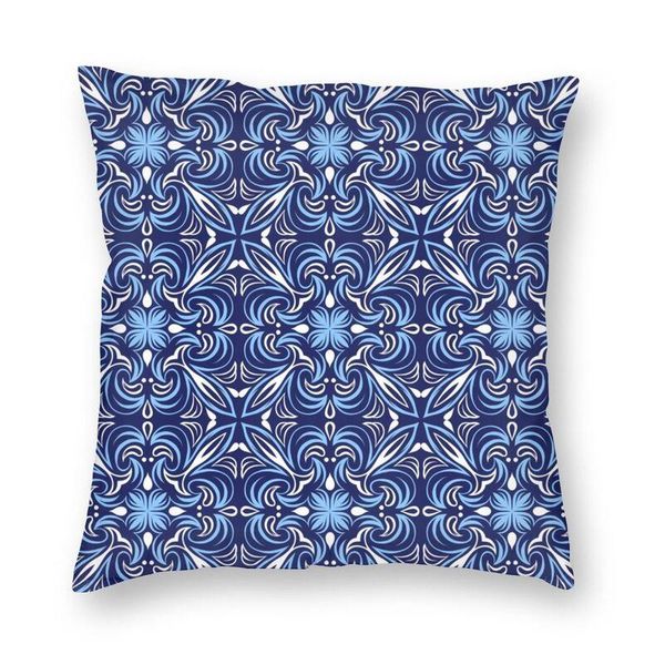 

cushion/decorative pillow blue tiles pattern cool geometric cushion cover 45x45 home decorative 3d print abstract modern art throw case for
