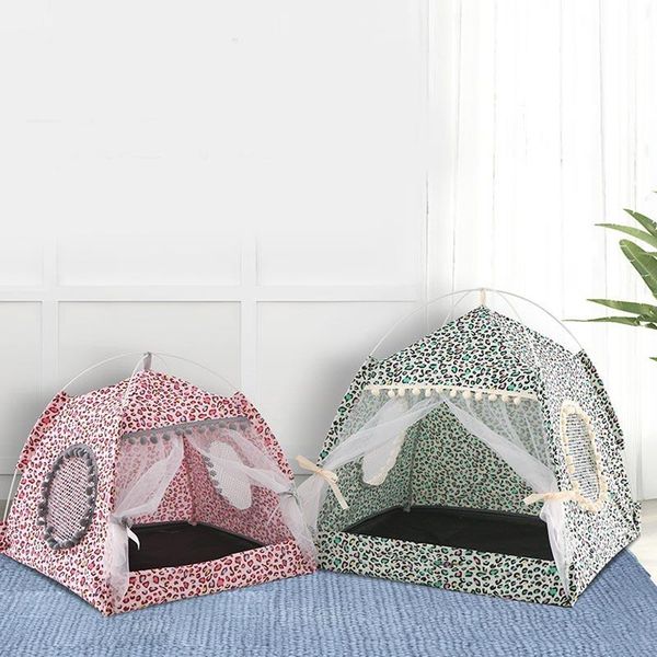 

kennels & pens pet dog cat teddy breathable light penetrating small kennel accessories summer bed tent house strong