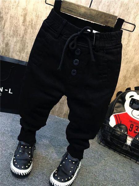 

trousers boys fashion spring autumn kids casual all match cotton pants baby boy clothes children 2-7 years old, Blue