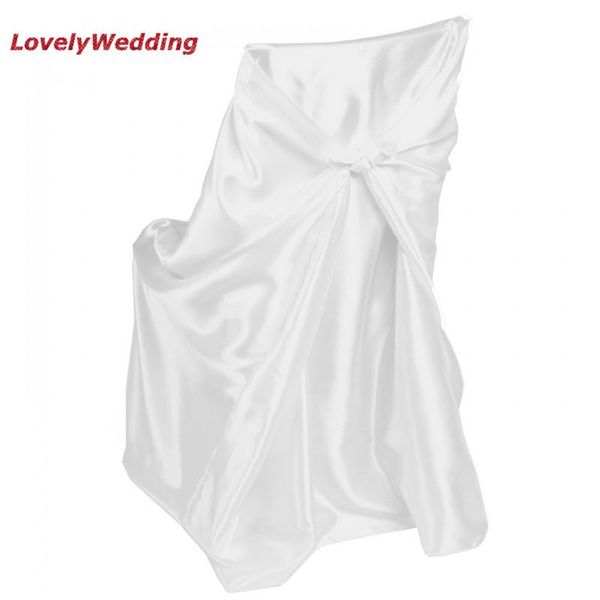 

chair covers universal self tie satin cover wedding banquet el party decoration size 110cm*140cm