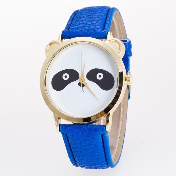 

wristwatches 2021 fashion casual panda animal watch korean couple quartz students send gifts to each other, Slivery;brown