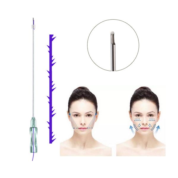 

beauty items hilos tensores pdo thread cog 4d jaw v-line lift with l blunt needle