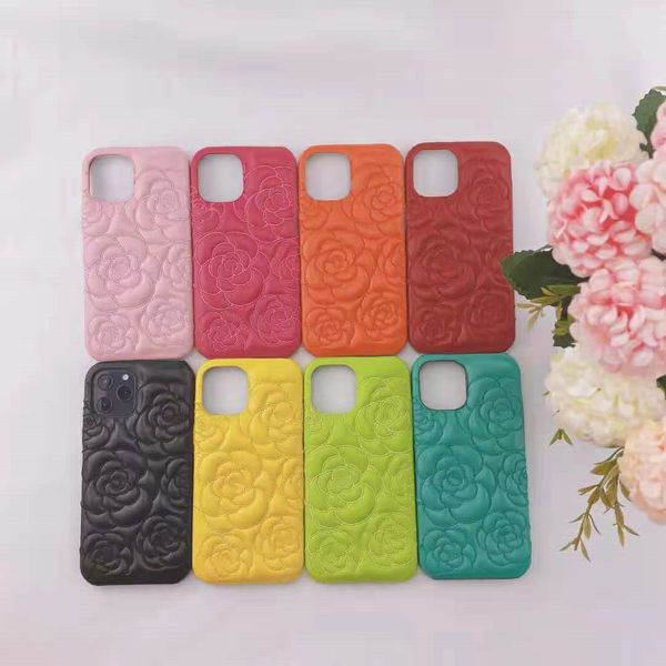 

famous brand leather phone cases for iphone 12 promax 12pro 11 xs max xr x 8 plus come with box