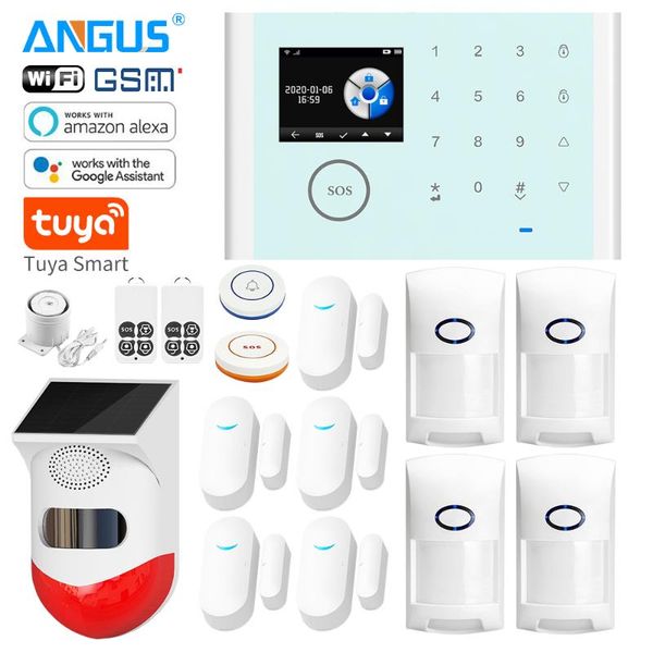 

alarm systems angus wireless wifi home gsm app control burglar system for security