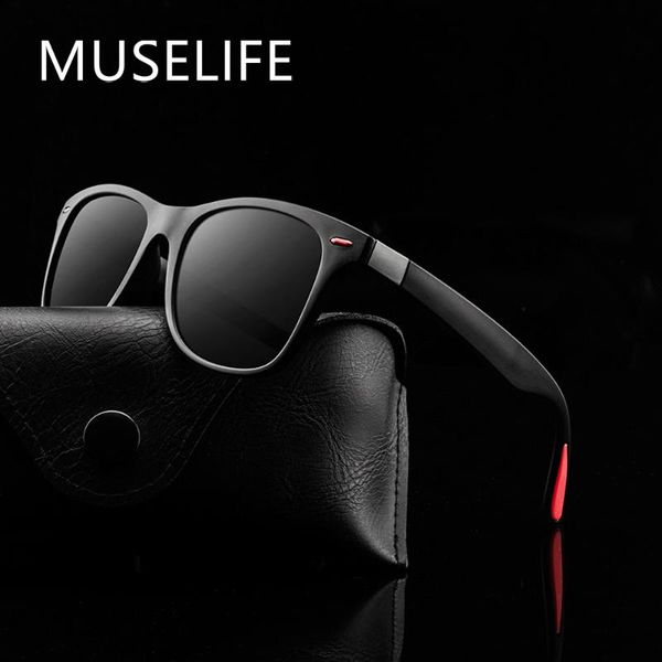 

sunglasses muselife brand design polarized men women driver shades male vintage sun glasses spuare mirror summer uv400, White;black