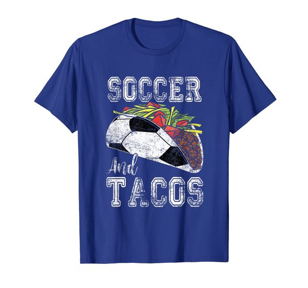 

soccer and tacos funny taco distressed t-shirt taco gift, White;black
