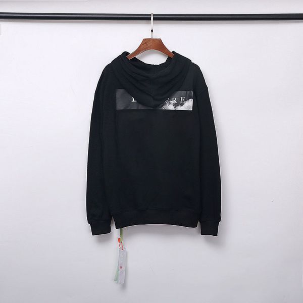 

hoodies sweatshirts- louvre ba cloud men's oil painting arr print terry hooded jaet, Black