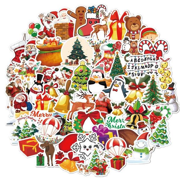 

gift wrap 10pc/30pc/60pc christmas dies kawaii accessories washi stickers scrapbooking vintage custom stamp wallpaper sticker for bedroom
