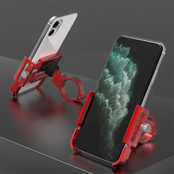 

cell phone mounts & holders bike holder aluminum alloy mobile mountain bracket navigation motorcycle fixed bicycle t0m5