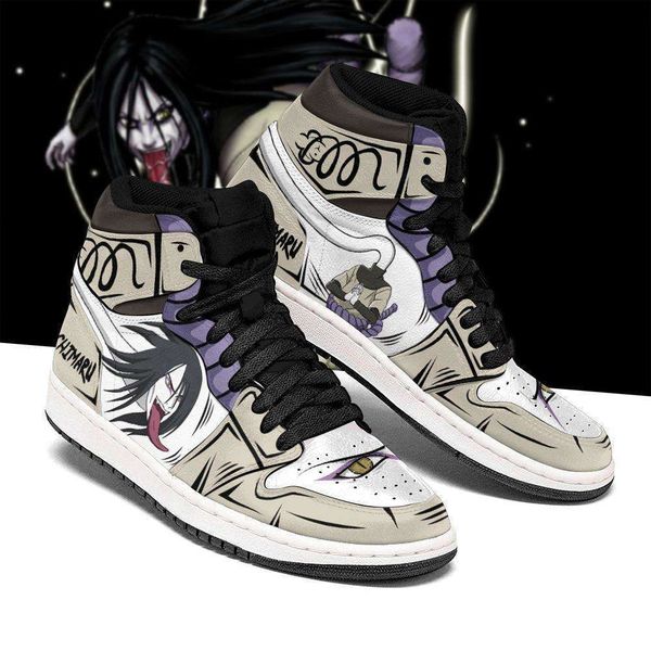 

boots customization orochimaru costume shoes eyes anime sneakers bteq