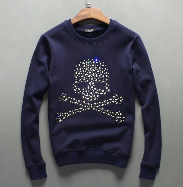

2021 new european design brand men's diamond cashmere sweatershirt pullover youth thick warm big size long sleeved hoody 5wky, Black