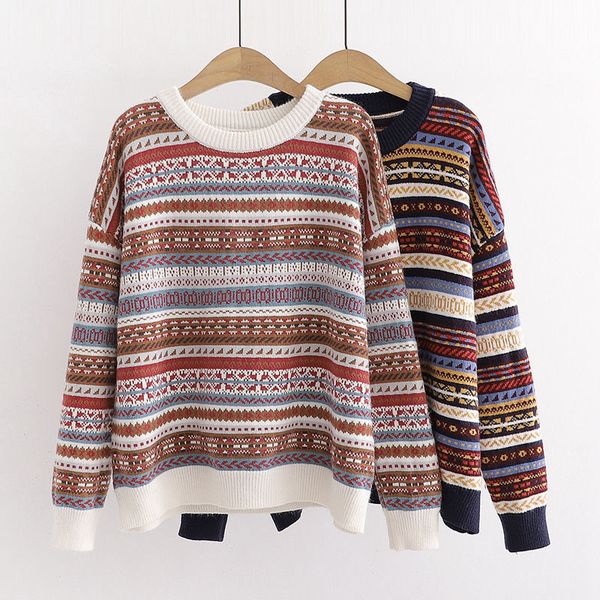 

women's sweaters pullover korean knitted for long sleeve basic plus size autumn woman knit mx3q, White;black