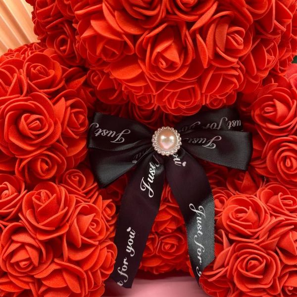 

gift wrap rose bear 25cm valentine's day creative flower simulation