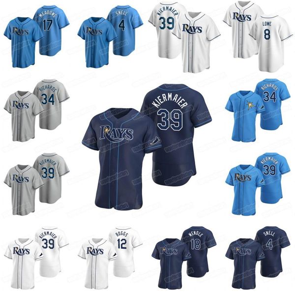 

8 brandon lowe 2020 yandy diaz jersey willy adames austin meadows kevin kiermaier joey wendle ji-man austin meadows, Blue;black