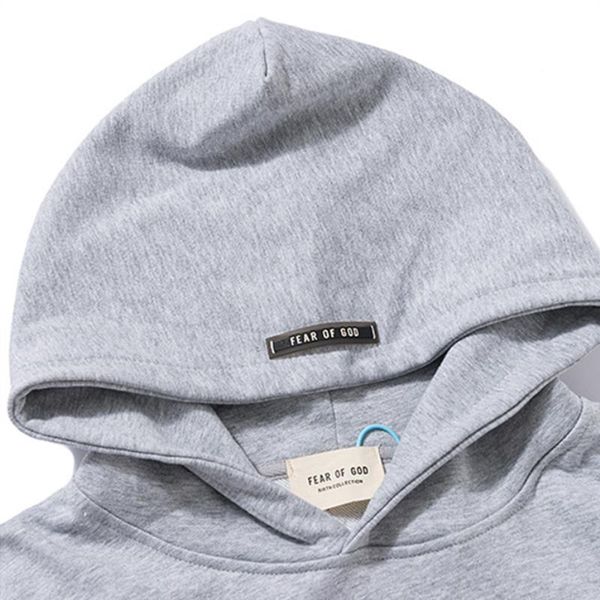 

logo fog god towel sweaters fg embroidery hoody fg of hoody men women streetwear sweatshirts man fear casual hooded men's jerry pullove, Black