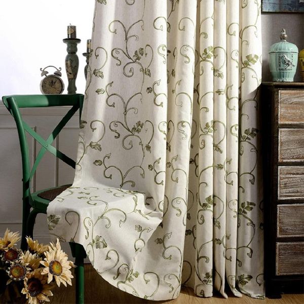 

korean small fresh garden blackout curtains stylish modern minimalist style living room bedroom curtains