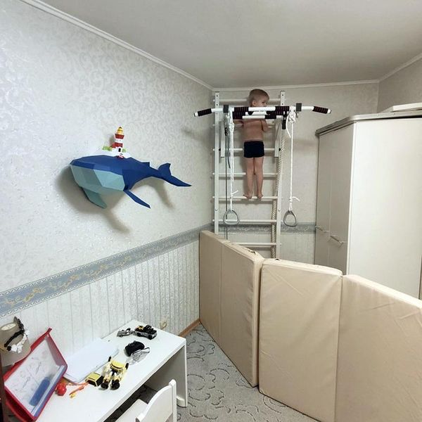 

decorative objects & figurines whale island marine environmental protection theme wall home decoration bedroom pendant hanging