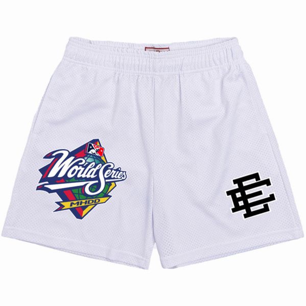 

loose fashion luxury ee brand shorts casual eric emanuel designer fitness sports mesh short breathable summer baseball major league basketba, White;black