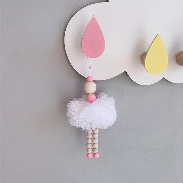 

ballet dancer hanging decoration girl adornment beads toy for wall shelf baby kids room nursery ornament pgraphy prop