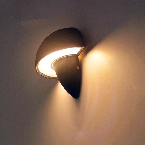 

outdoor 6w led wall mount light fixture waterproof mushroom shape lamp yard gate