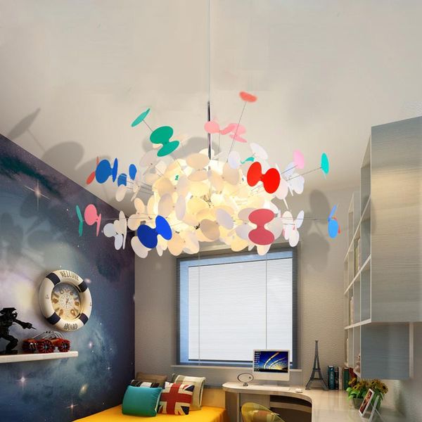 

chandeliers modern chandelier fashion butterfly hanging light simple art princess room home led nordic living lamps