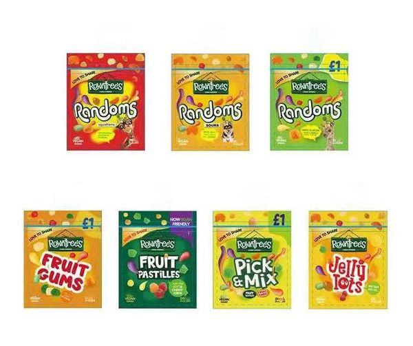 

rown jelly lots randoms vegan 500mg edibles packing bags fruit gums pastillfs canna gummies sour candy packaging mylar bag package zipper zi